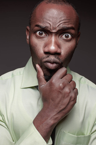portrait of handsome young black african man - Fotografie, Obrázek