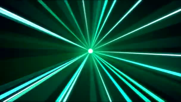 Animación giratoria de haces de luz - Bucle de turquesa
 - Metraje, vídeo