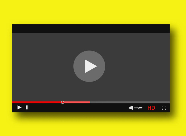 Interfaccia lettore video play bar design
  - Vettoriali, immagini