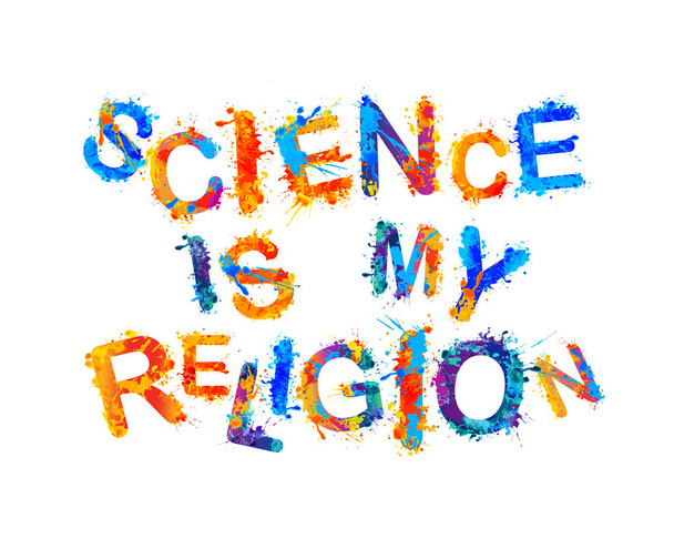 La ciencia es mi religión
 - Vector, imagen