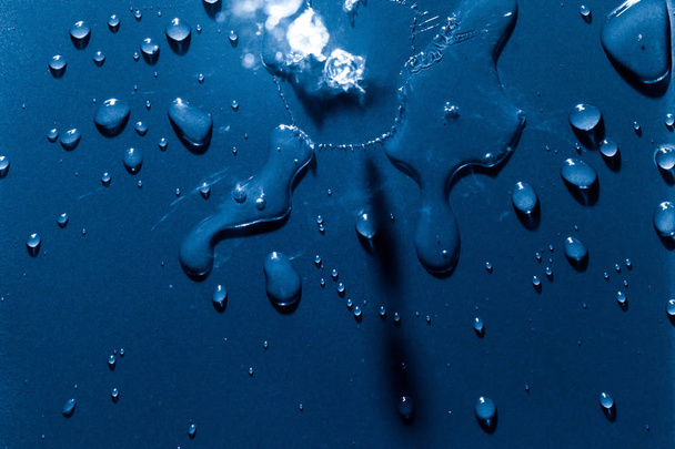 Beautiful water splashes viewed from above - Photo, Image