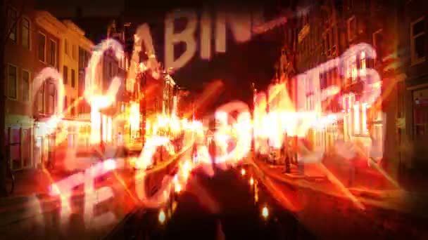 Sequência feita a partir de imagens tiradas no distrito de luz vermelha de Amsterdam
 - Filmagem, Vídeo