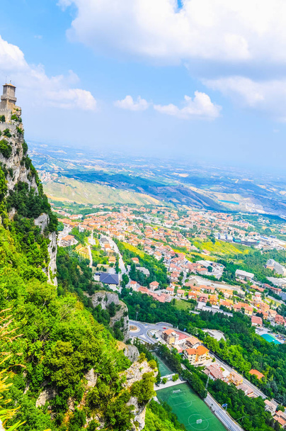 High dynamic range (HDR) Rocca Guaita in the Republic of San Marino - 写真・画像