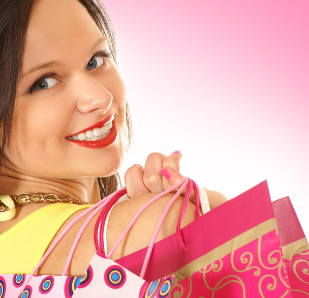 Attractive woman doing shopping - Foto, afbeelding
