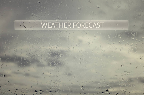 Weather forecast Search box. Web Online Browsing Concept. - Photo, Image