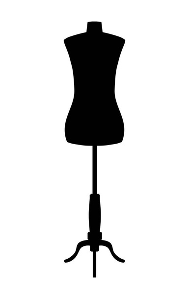 Silhouet van kleermakers dummy etalagepop - Vector, afbeelding