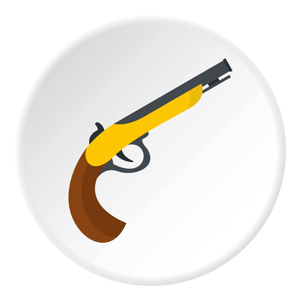 Gun icon circle - Διάνυσμα, εικόνα