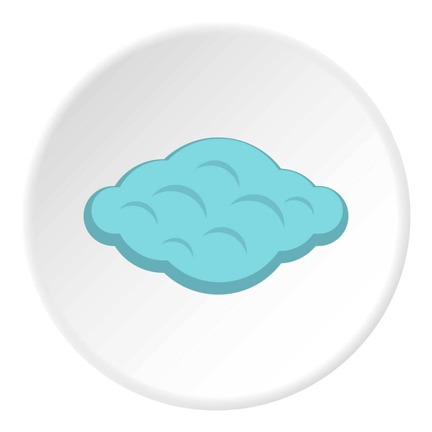 Curly cloud icon circle - Vector, imagen