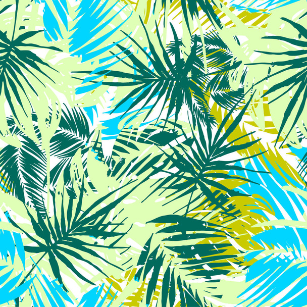 Exotic seamless tropical pattern. - Vetor, Imagem