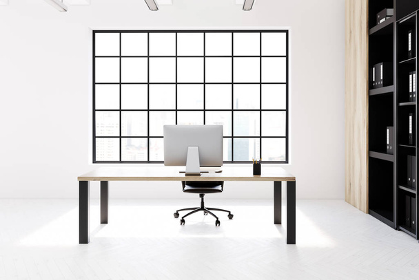 Minimalistic CEO office interior - Фото, изображение