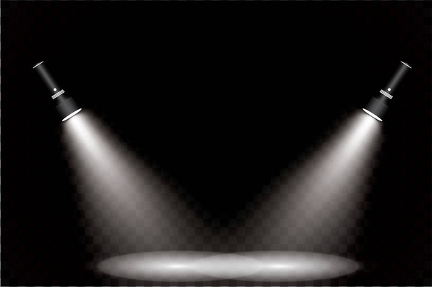 flashlight on a transparent background - Διάνυσμα, εικόνα