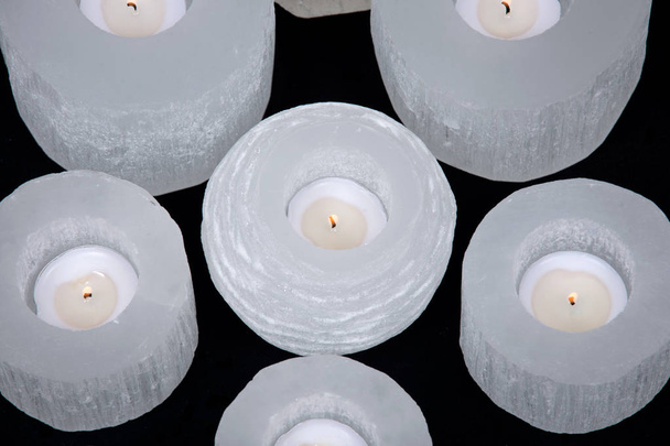 Светильники белого селенитового чая
 - Фото, изображение