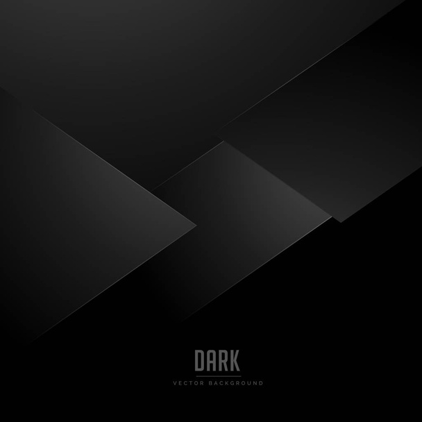 minimal black background with abstract shapes - Vector, Image