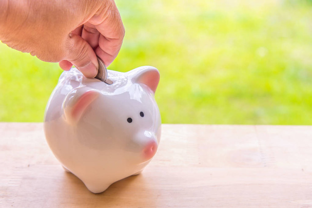 Piggy banka para tasarrufu için bir kapsayıcı - Fotoğraf, Görsel