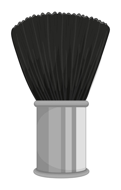 Black brush on white background - Vector, Image