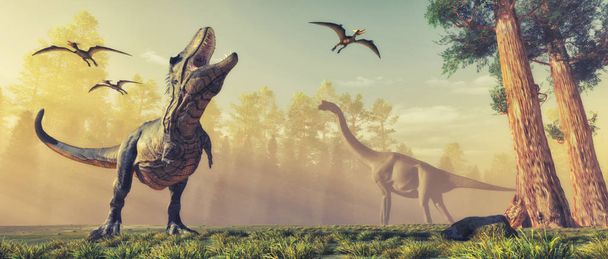 der dinosaurier 3d - Foto, Bild