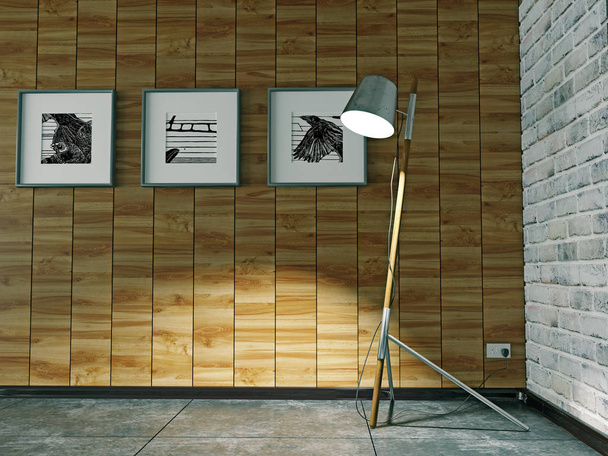Напольная лампа в салоне
  - Фото, изображение