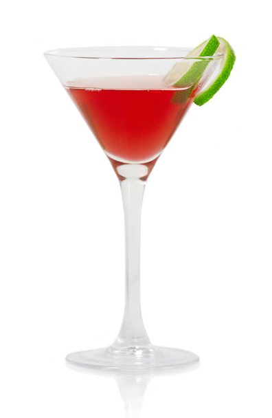 Martini glass on white - Foto, imagen