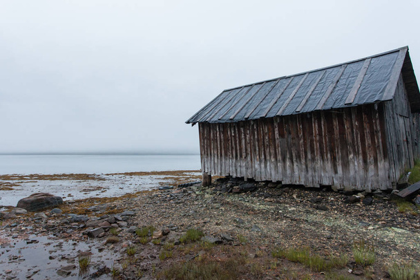 Valkoinen meri, vanha liukumäki, Chupa Karelia, valkoinen napa-yö
 - Valokuva, kuva