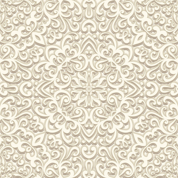 Vintage beige seamless pattern - Vetor, Imagem