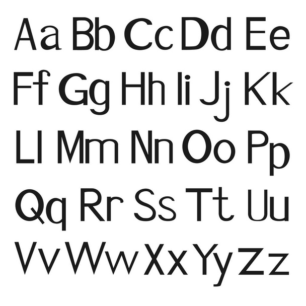 Printed letters of the english alphabet. - Vecteur, image