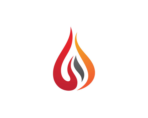 Шаблон логотипа пламени - Вектор,изображение