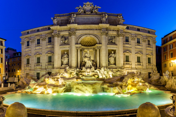 Trevi Fountain (Fontana di Trevi) Roma 'da. İtalya - Fotoğraf, Görsel