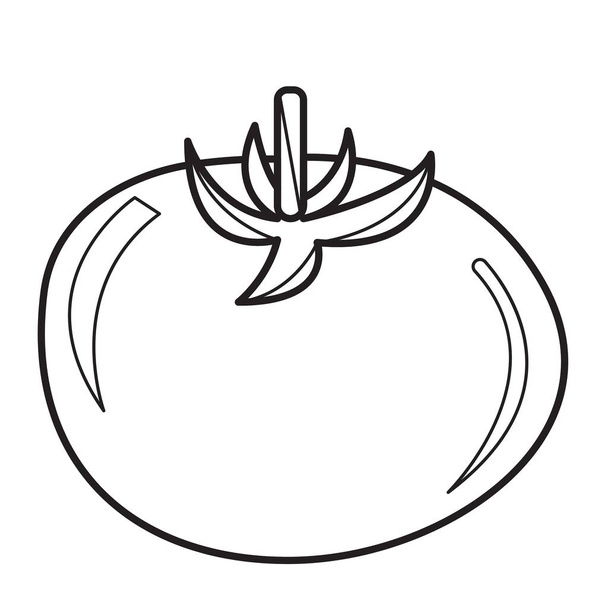 tomato icon outline - Vector, afbeelding