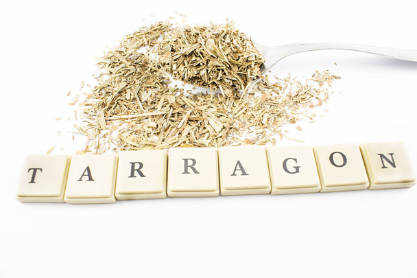 Tarragon.Isolated condiment - Photo, Image