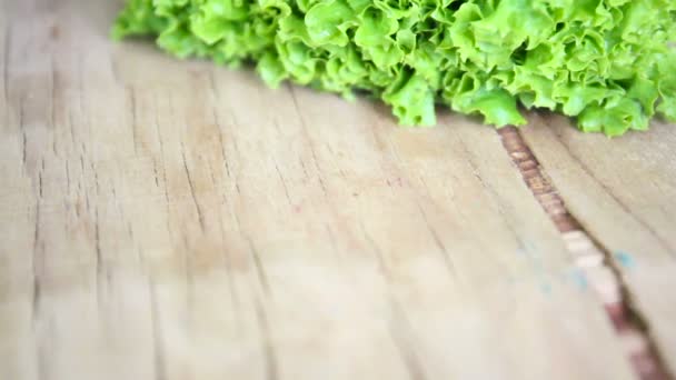 Nature morte avec un bouquet de salade verte fraîche
 - Séquence, vidéo