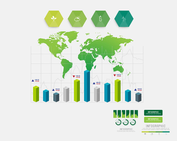 environment infographic illustrator  - Vektor, Bild