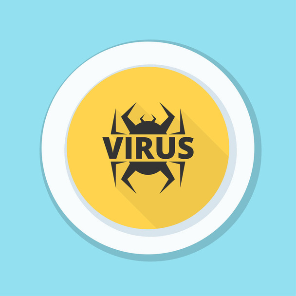 ウイルスの危険の記号 - ベクター画像