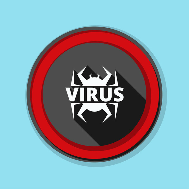 ウイルスの危険の記号 - ベクター画像