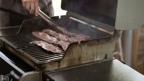 Cooking meat steaks - Felvétel, videó