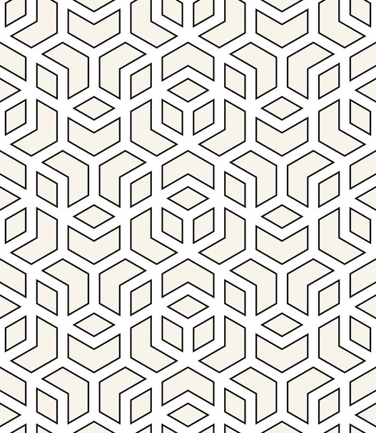 シームレスな幾何学的なミニマルなグラフィック デザイン キューブのパターン - ベクター画像