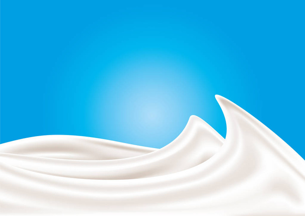 A splash of milk. Vector illustration. - Vector, Image