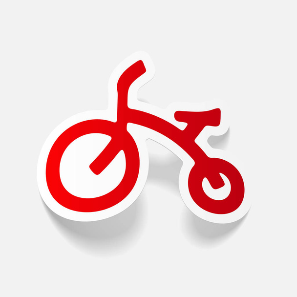 елемент дизайну: дитячий велосипед
 - Вектор, зображення