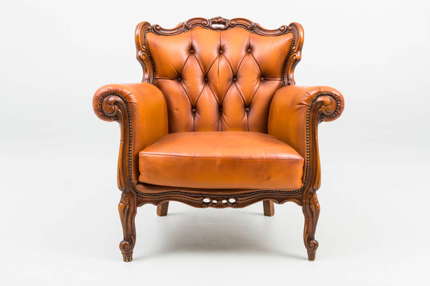 armchair antique leather  - Photo, Image
