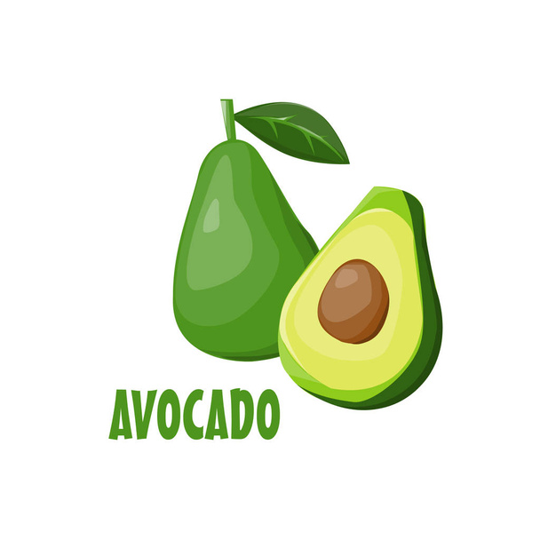 Logo avokado vektör çiftlik tasarımı - Vektör, Görsel