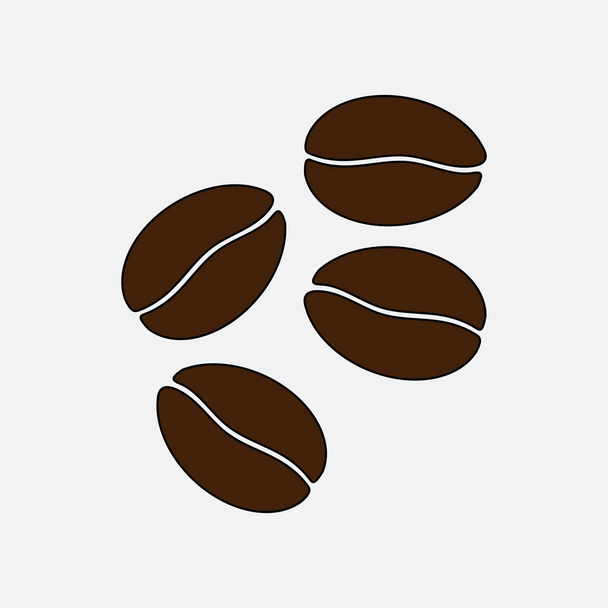 Ikone Kaffeebohnen - Vektor, Bild