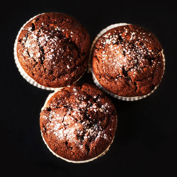 Muffins on dark background - Photo, image