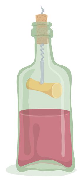 Пляшка вина
 - Вектор, зображення