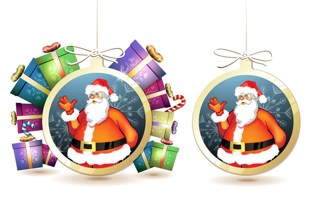 Christmas with gifts - Vector, Image