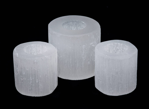 Светильники белого селенитового цилиндра
 - Фото, изображение