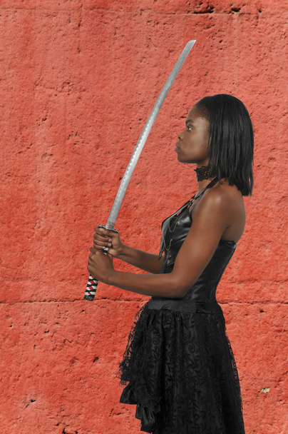 Kadın samuray kılıç - Fotoğraf, Görsel