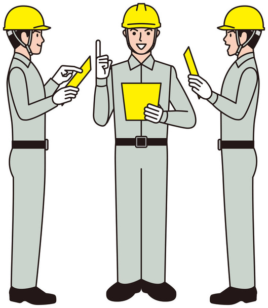 Worker. Working person. meeting. - Vector, Image