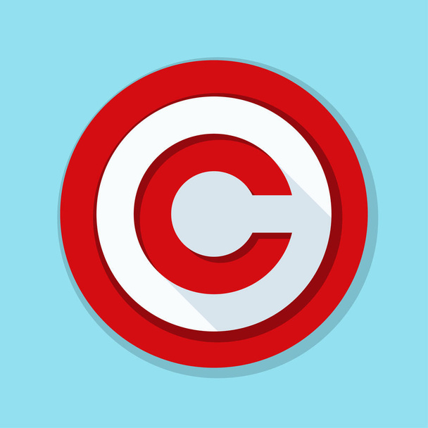 Знак авторского права
 - Вектор,изображение