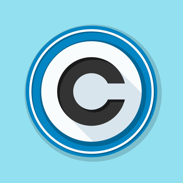 pictogram auteursrechtteken - Vector, afbeelding