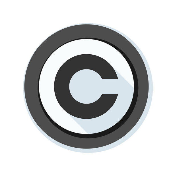 pictogram auteursrechtteken - Vector, afbeelding