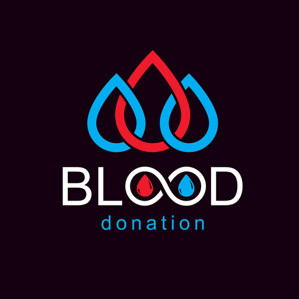 Επιγραφή δωρεά αίματος - Διάνυσμα, εικόνα